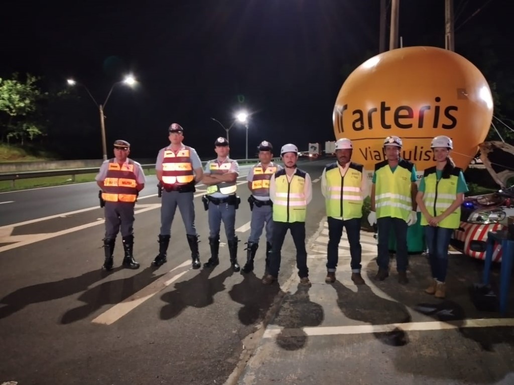 Equipe ViaPaulista e PMRV preparadas para início da ação