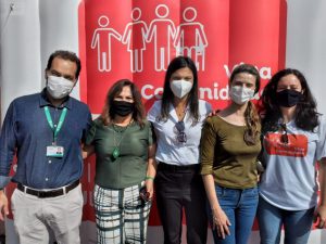 Participação do diretor de operações da ViaPaulista, Ricardo Gerab e da coordenadora de sustentabilidade Maria José Finardi