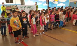 Apresentação especial preparada pelos professores e alunos em comemoração ao dia do pedestre