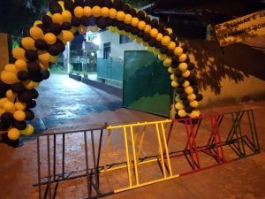 A escola EMTI Yolanda Jorge inaugurou o bicicletário para os alunos