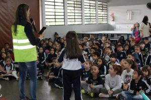 Momento de integração e educação no trânsito