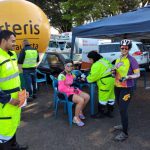 todos os ciclistas puderam aferir pressão e batimentos cardíacos com a equipe do resgate da concessionária