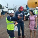 Equipes da concessionária VP e policiamento militar rodoviário fizeram abordagens educativas