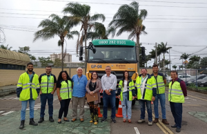 Equipe e subsecretaria de mobilidade da cidade