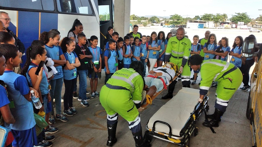 Simulação de atendimento pré-hospitalar