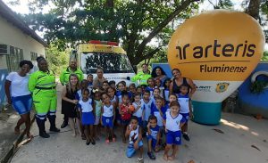 Equipe e acompanhados