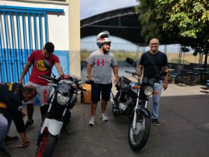 Interação com as famílias para falar sobre trânsito seguro