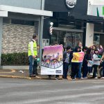 Iniciativa da EM Julieta de Taquarituba - Passeata, PitStop do Trânsito e entrega de material educativo