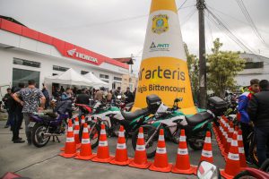 Concentração dos motociclistas.