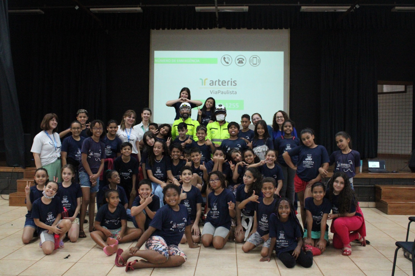 Foi muito bom estar com vocês - alunos e professores do Marista Social Ir. Rui