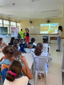 equipe Concremat durante palestra sobre a Biofossa