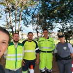 Equipe ViaPaulista e Policiamento Militar Rodoviário