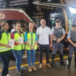 Equipe ViaPaulista e Policiamento Militar Rodoviário junto com o Coordenador de Operações da Rodoviária, Renato Camargo