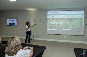 apresentação e reciclagem sobre a utilização da plataforma de educação