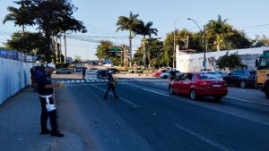 Orientação e distribuição de panfletos