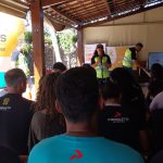 Momentos da palestra de orientação