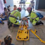 Simulação de atendimento pré hospitalar pela equipe BR Vida.