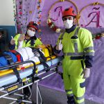 Simulação de atendimento pré hospitalar pela equipe BR Vida.