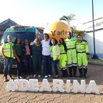 Equipe Arteris e diretores da escola