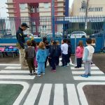 Alunos Conhecendo e Aprendendo na Mini Cidade de Transito