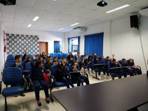 Palestra para os Alunos em Andamento
