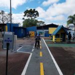 Alunos Conhecendo e Aprendendo na Mini Cidade de Transito