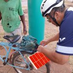 Bicicletas tiveram adesivos refletivos instalados