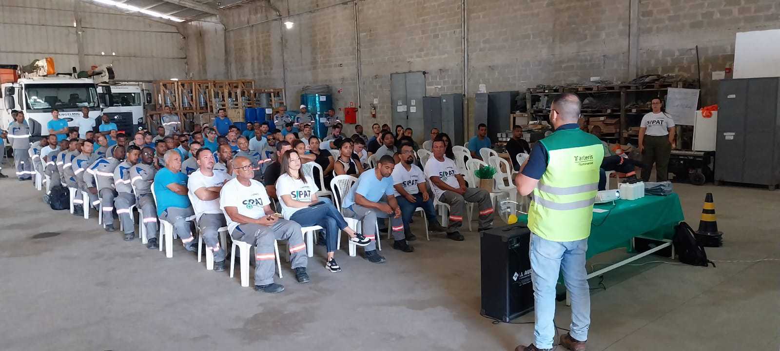 Palestra e orientação de segurança