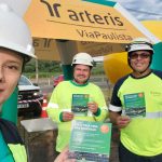 Equipe ViaPaulista abordou caminhoneiros, motoristas, ciclistas e pedestres