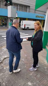 Entrega dos Panfletos