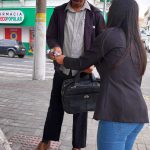 Entrega dos Panfletos