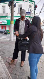 Entrega dos Panfletos