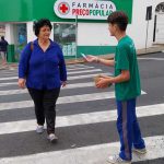 Entrega dos Panfletos