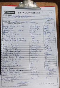 Lista da Presença