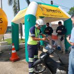 Instalação de antena corta pipa.