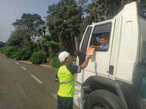 Entrega do Panfleto