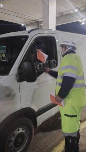 Entrega dos Panfletos
