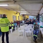 Palestra com orientações.