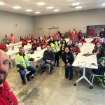 Registro com os colaboradores da Empresa Budel.