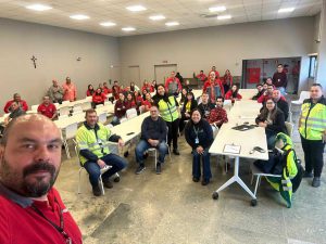 Registro com os colaboradores da Empresa Budel.
