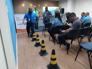 Prática com óculos simuladores