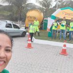 Equipe e parceiros na ação