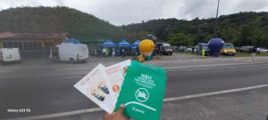 Ação e materiais distribuídos