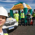 Equipe ViaPaulista e Policiamento Militar Rodoviário preparados para ação educativa para Motociclistas