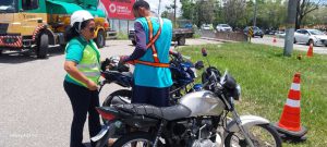 Distribuição do material de Segurança