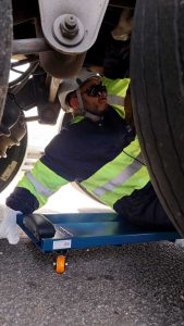 Verificação do sistema de freios.