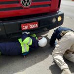 Verificação do sistema de freios.