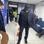 Momento do uso com os óculos simuladores.