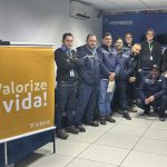 Momento final com o grupo Arteris Litoral Sul e os colaboradores da empresa Pepsico