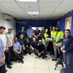Equipe Arteris Litoral Sul e colaboradores da Empresa Pepsico.
